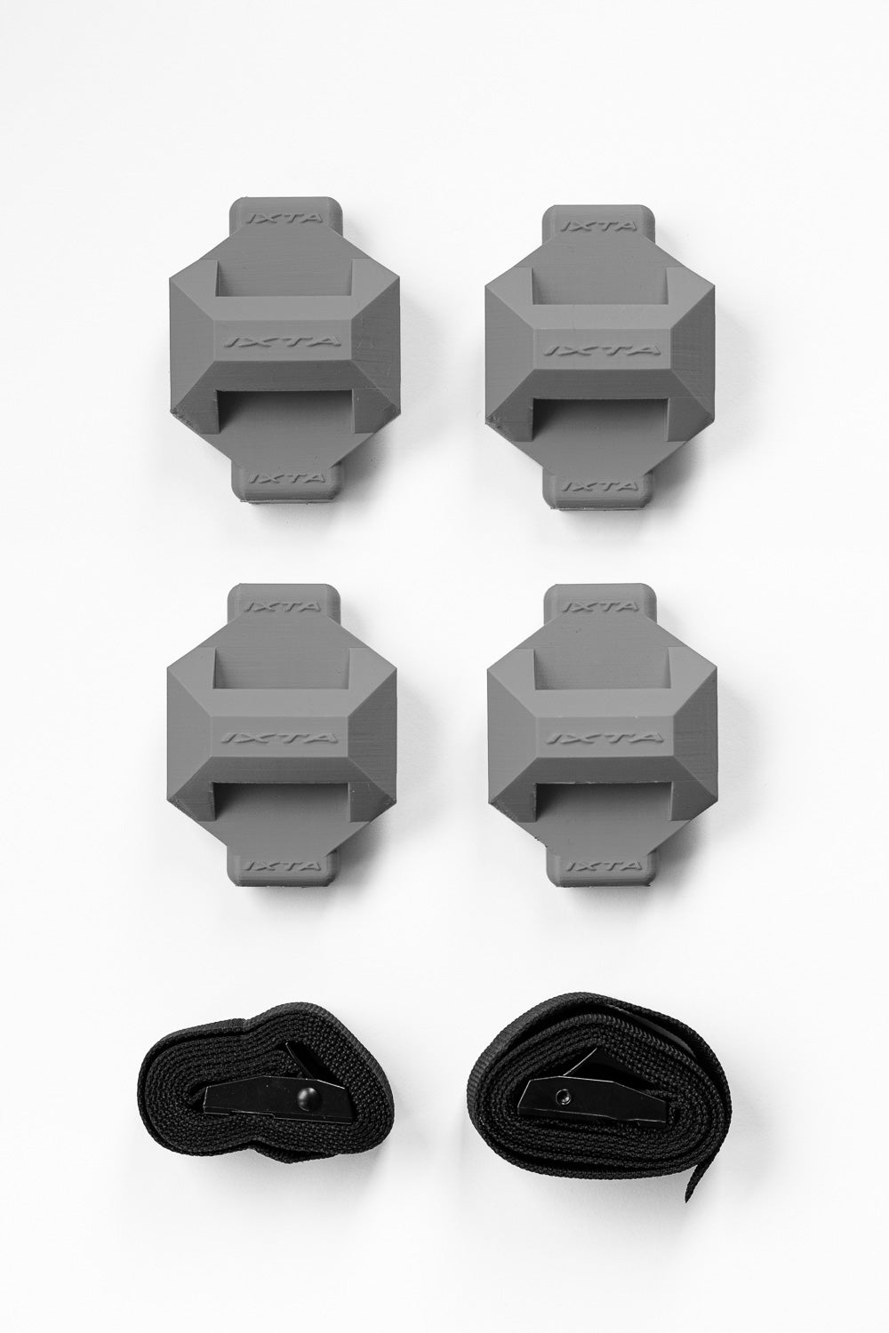 Kit de fixation de rail pour IXTAbox – 4 supports + 2 sangles